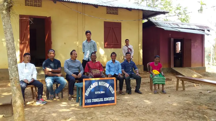 Photo session with Headman of Rongmasu Village and others church memebers.